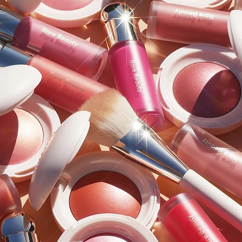 Popular Rare Beauty Shimmering Liquid Powder Blusher Fresh Waterproof Blusher Bronzer Liquid Powder Blusher Highlighting Mirror