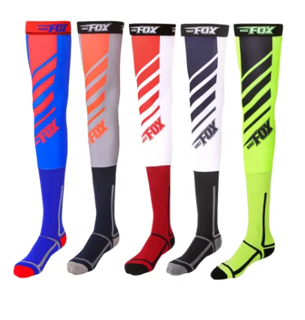 2024 Motorcycle Compression Knee Brace enduro Sock Top Motocross Socks MTB ATV MX Knee Protection Sport moto sock Anti-Skid vb