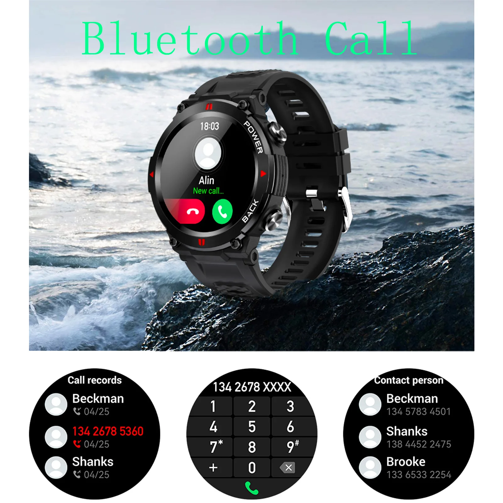 Go! LEMFO smart watch men IP68 waterproof 380mah sports watches Bluetooth Call Fitness smartwatch 2023 1.32 inch 360*360 LCD PK