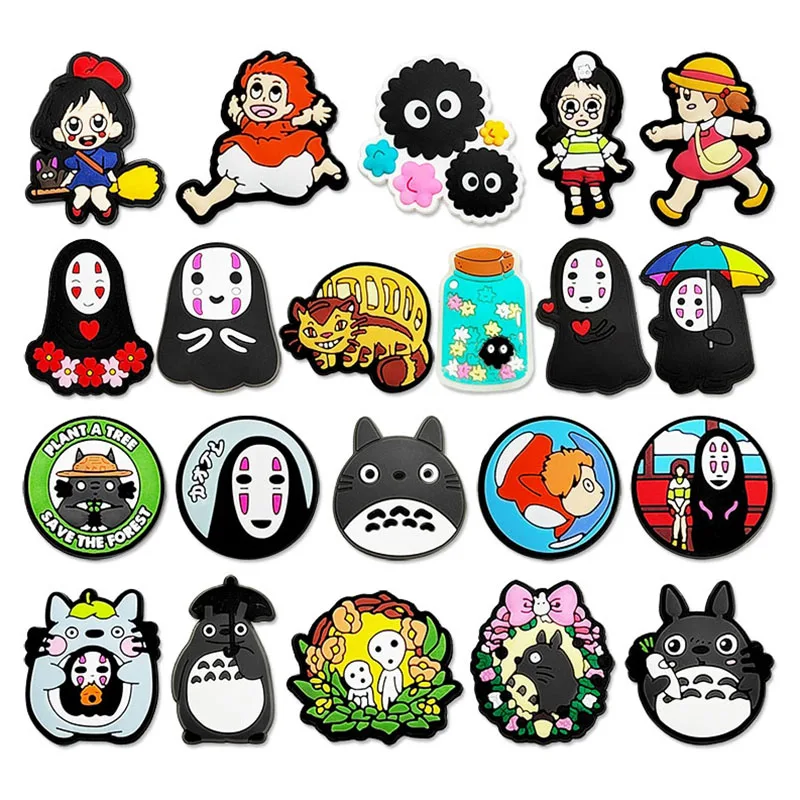 MINISO Cute Cartoon Character DIY Shoe charms Halloween garden Accessories buckle fit clogs sandals pin decorate gift