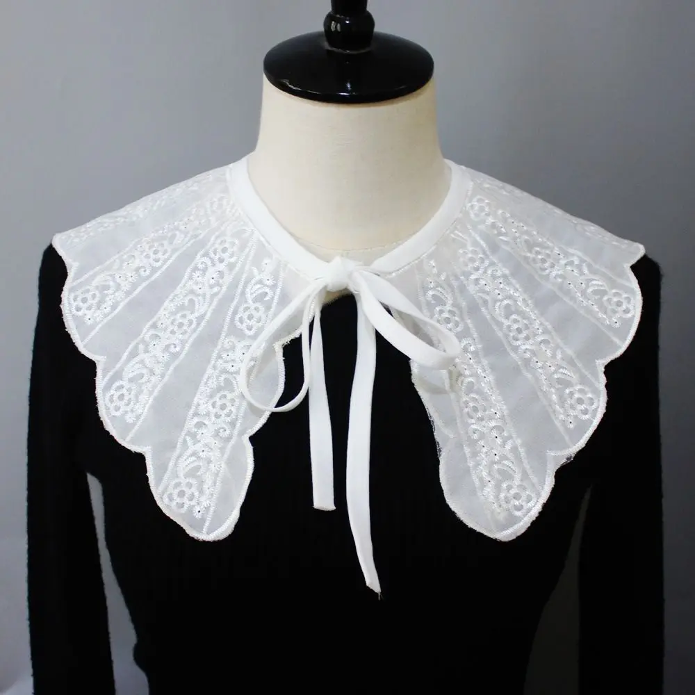 Nuevo Collar falso coreano, cuello de camisa desmontable, corbatas decorativas, accesorios de cuello falso hueco extraíble