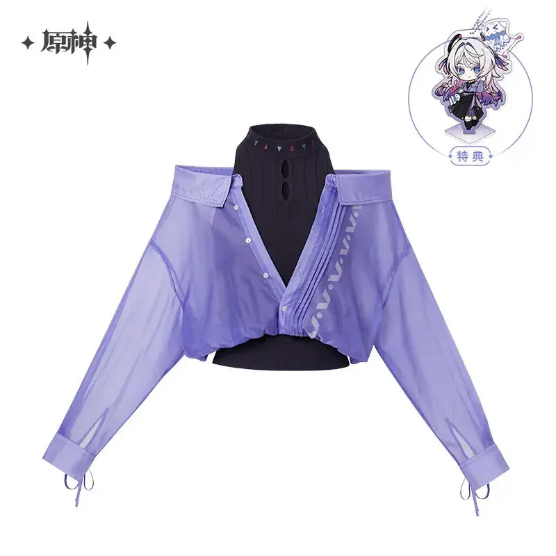 [Genuine] miHoYo Game Citlali Shirt Genshin Impact Citlali Theme Knitted Shirt Set Casual Top Clothing Sweater Cosplay Xmas Gift view 6