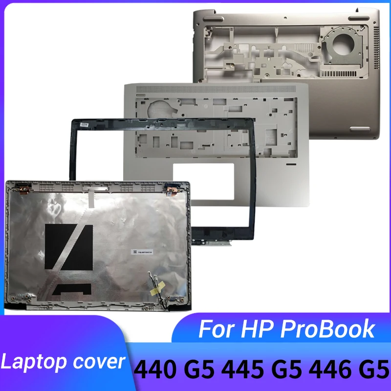 

Новинка, серебристая задняя крышка для ноутбука HP ProBook 440 G5 445 G5 446 G5/Передняя панель/Упор для рук, верхняя/Нижняя деталь