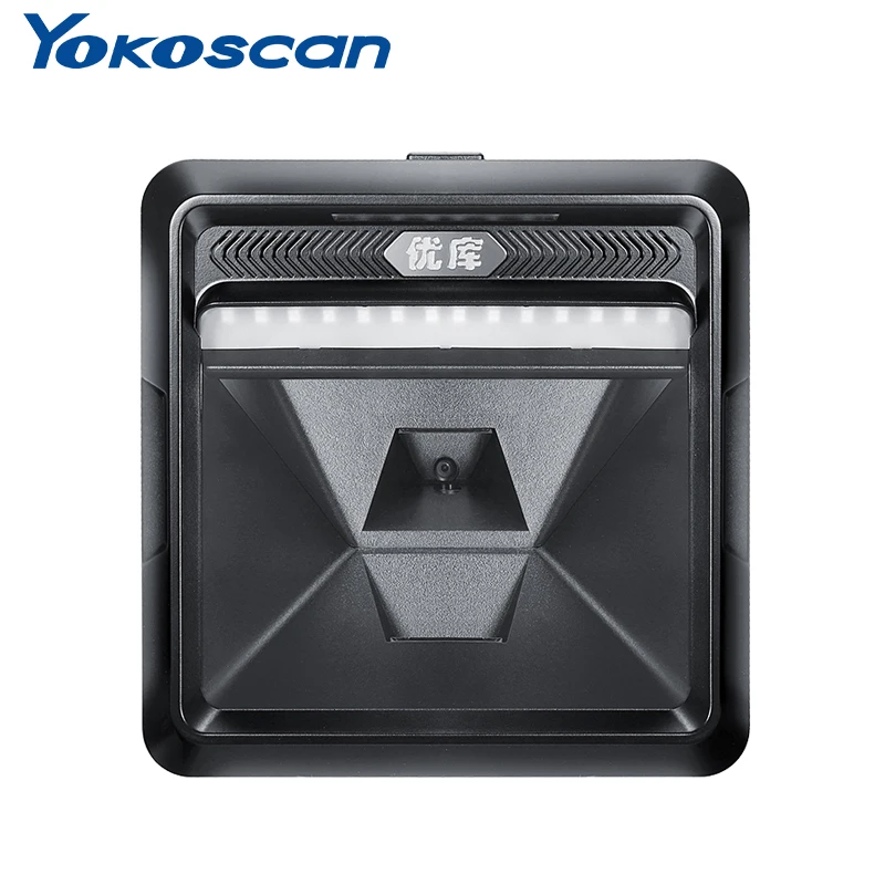 

Высокоскоростная работа, большое окно сканирования, настольный 2D-сканер штрих-кода, громкая связь, сканер Qr-кода USB/RS232 для розничной промышленности