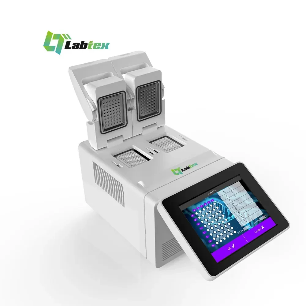 Labtex ثنائي الكتل سوبر التدرج Pcr محلل آلة اختبار الحمض النووي المعدات الطبية مختبر نظام Pcr