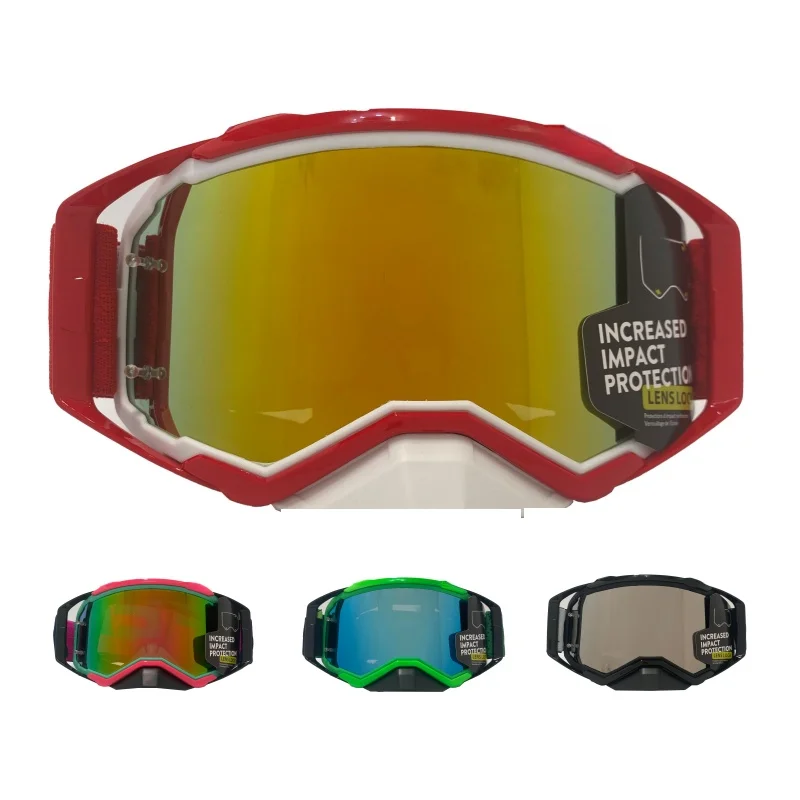 Quad ATV MX Riding Goggles Shock‑Tolerant Frame HD Clear Lens Soft Foam Cushion Adjustable Strap for Snowmobile Enduro Rides