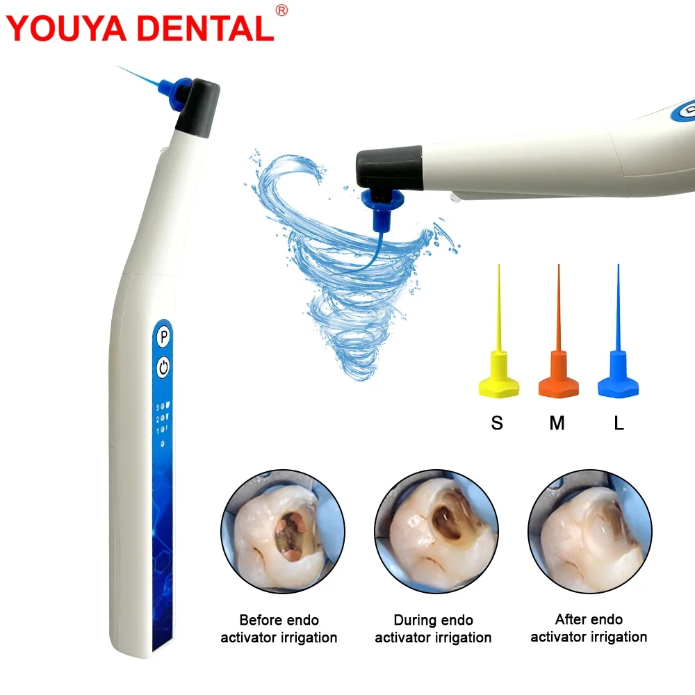 

Dental Ultrasonic Endo Activator Device Irrigator With Root Canal Cleaning Tips Endodontic Sonic Activator Dentistry Instrument