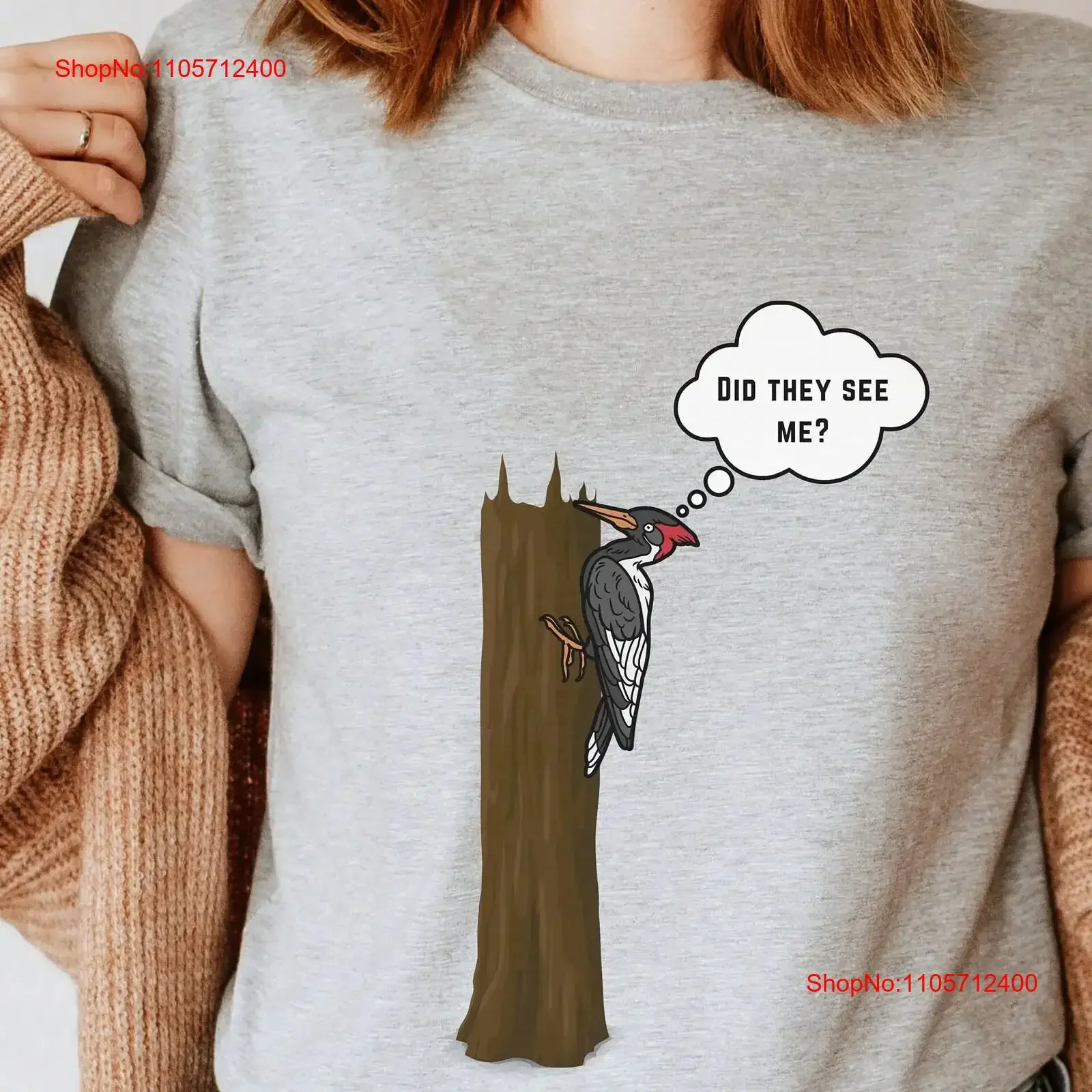 Ivory Billed Woodpecker T Shirt Birdwatching shirts SweaT for Him vintage Washed fashion Unisex Slightly Stretched