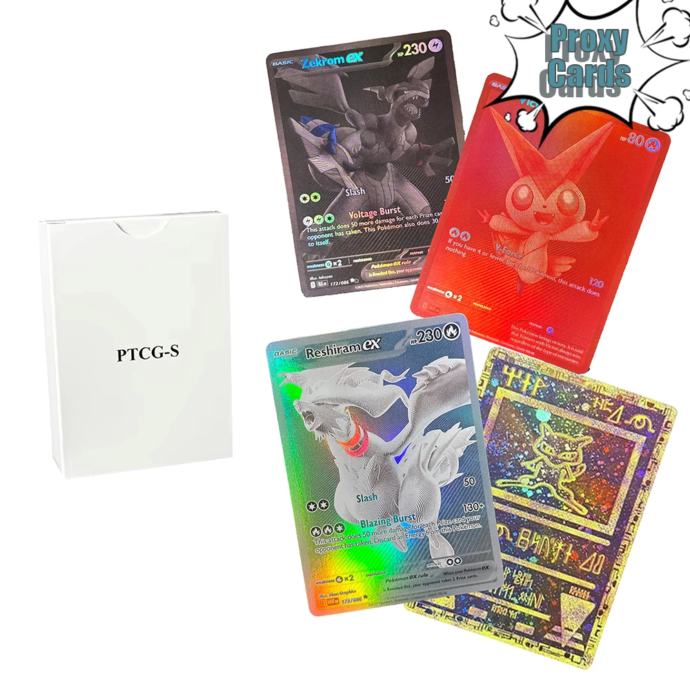 

Японский прокси-набор Pokémon в штучной упаковке, карты PTCG, карты «сделай сам», коллекция PKM, настольные игры LugiaV186 Golem mew ex pikacchu Eevee188