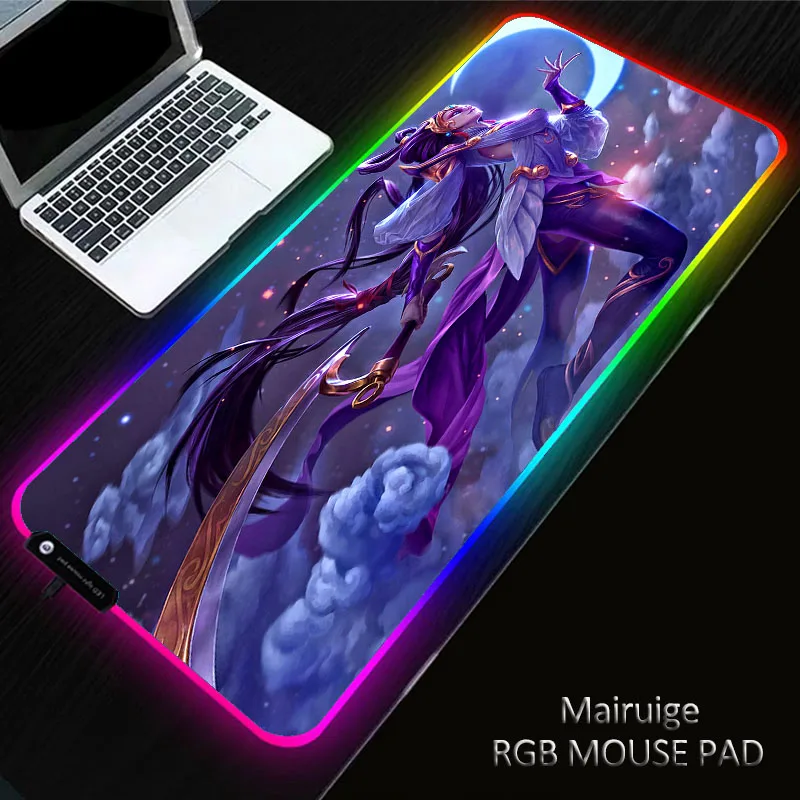 League of Legends 40*90CM RGB Gaming Pad Rubber Non-Slip Laptop PC Led Gamer Large Mouse Pad Keyboard Mousepad for Computer Desk