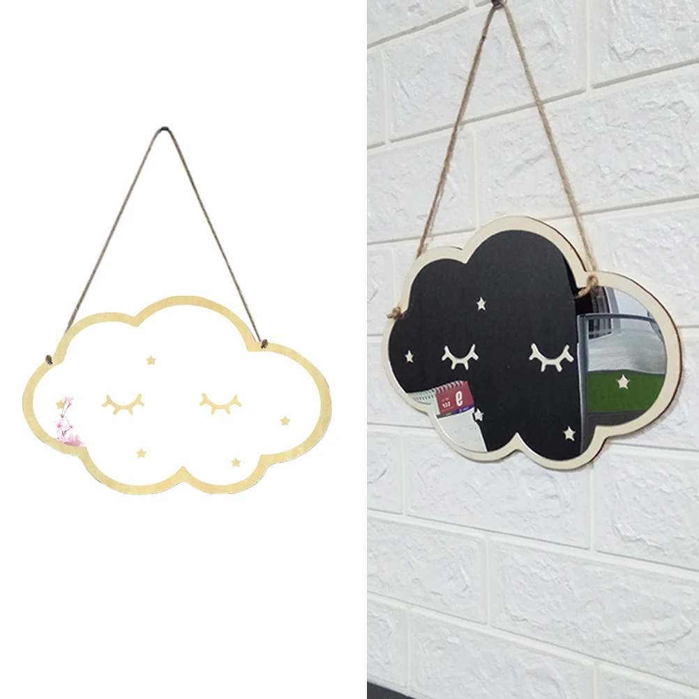 

Wooden Frame Mirror Acrylic Wall Hanging Mirror Smooth Edge High Precision Cutting Reflective Surface Home Room Decoration