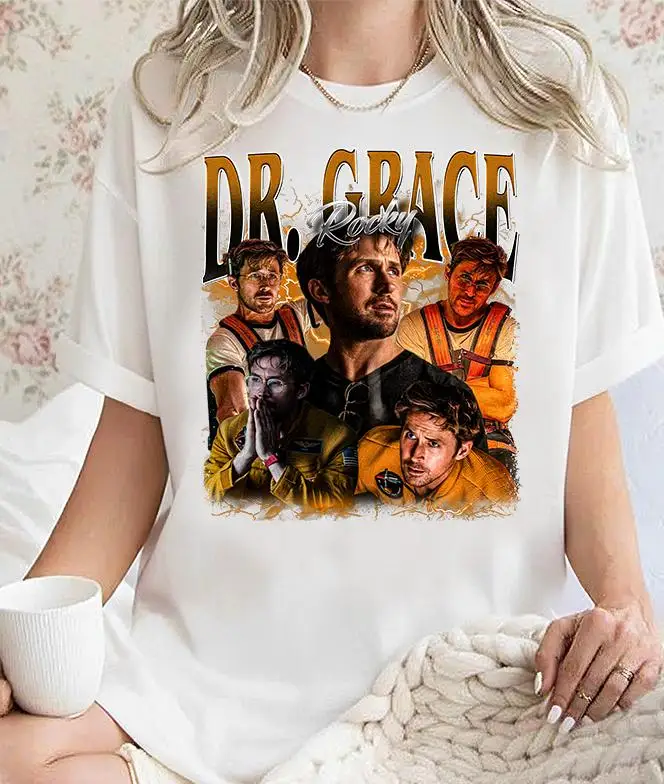 Retro 90s  Dr Grace Rocky T-Shirt, Ryland Grace Project Hail Mary T-shirt,  Ryland Grace Bootleg 90s TShirt