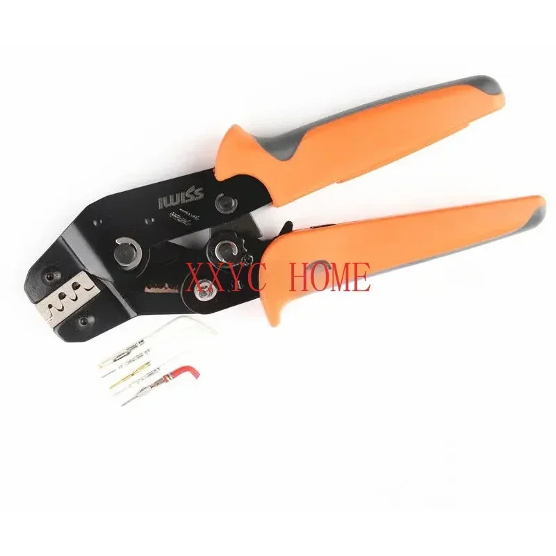 

Tool IWS-1550 is applicable to the crimping pliers for round shaped imported connectors, automobile terminal crimping pliers