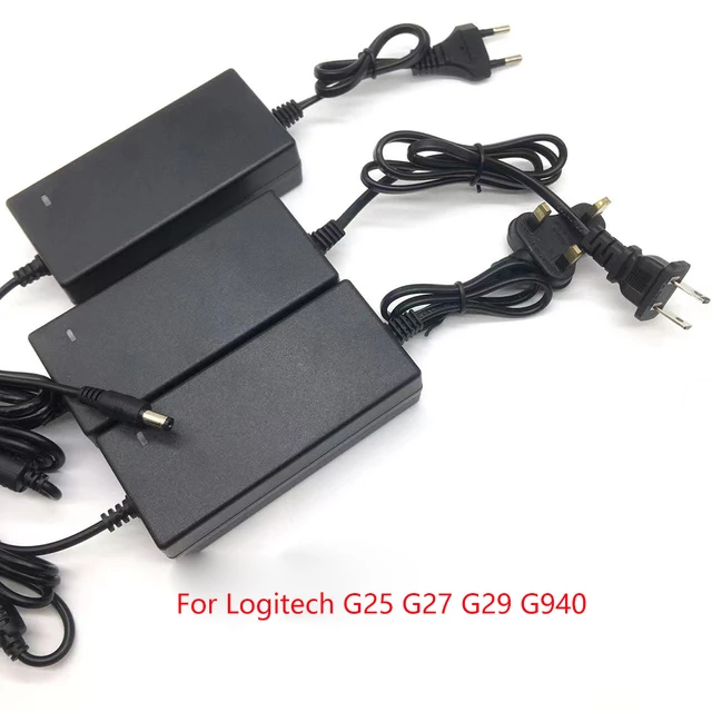 24v dcアダプター,logitech g25 g27 g29 g940ステアリングホイール用電源,simracing充電器コード -  AliExpress