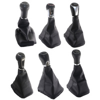 6 Speed Gear Shift Knob Boot Lever Shifter Dust Jacket For VW Sharan 2 II MK2 (7M) 2001-2010 Gearbox Handles Lever Change Cover