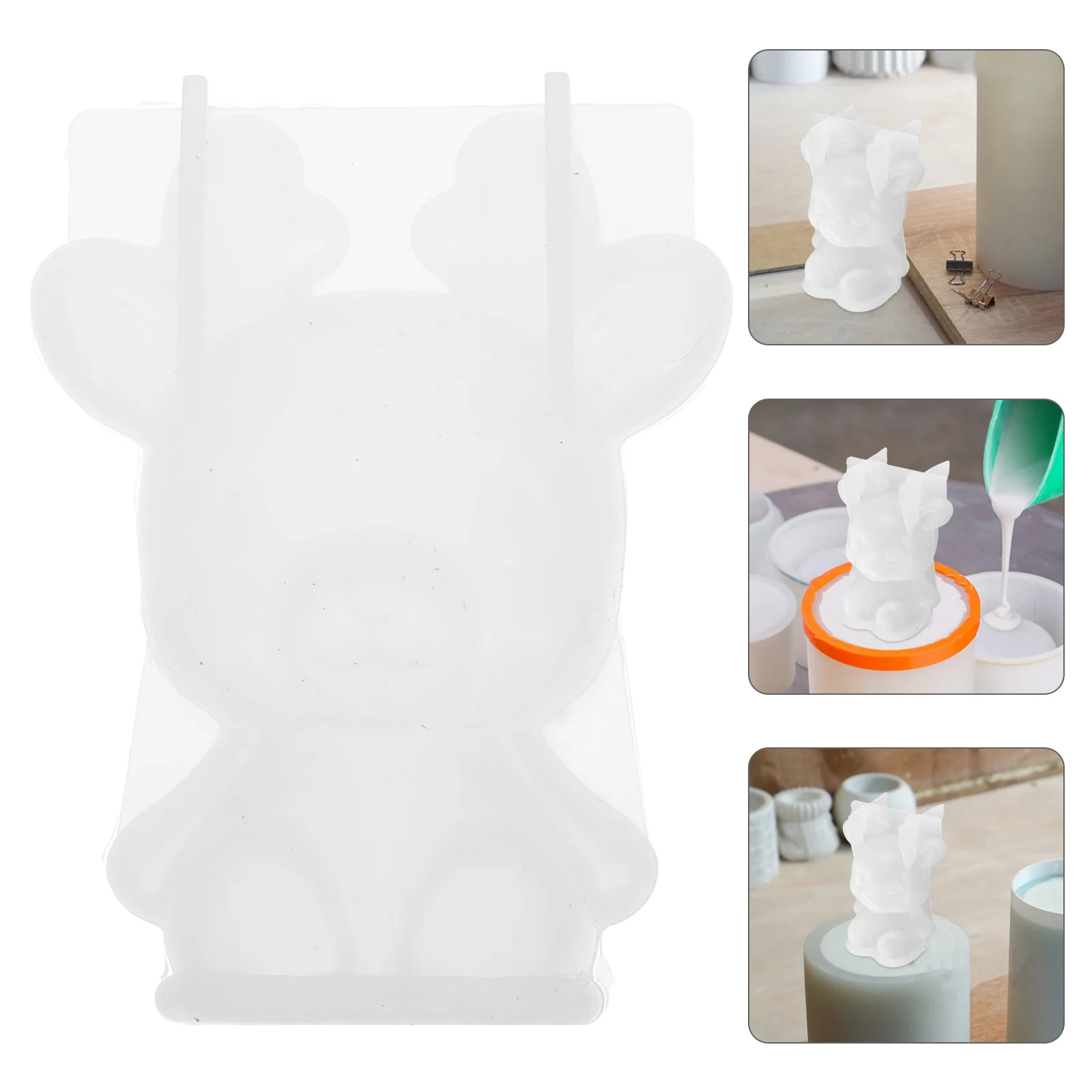 

Deerlet Shaped Silicone 3D Non-Stick Diy Resin Mold For Chocolate Fondant Craft Home Decor Gift Idea Silicone Epoxy Mold