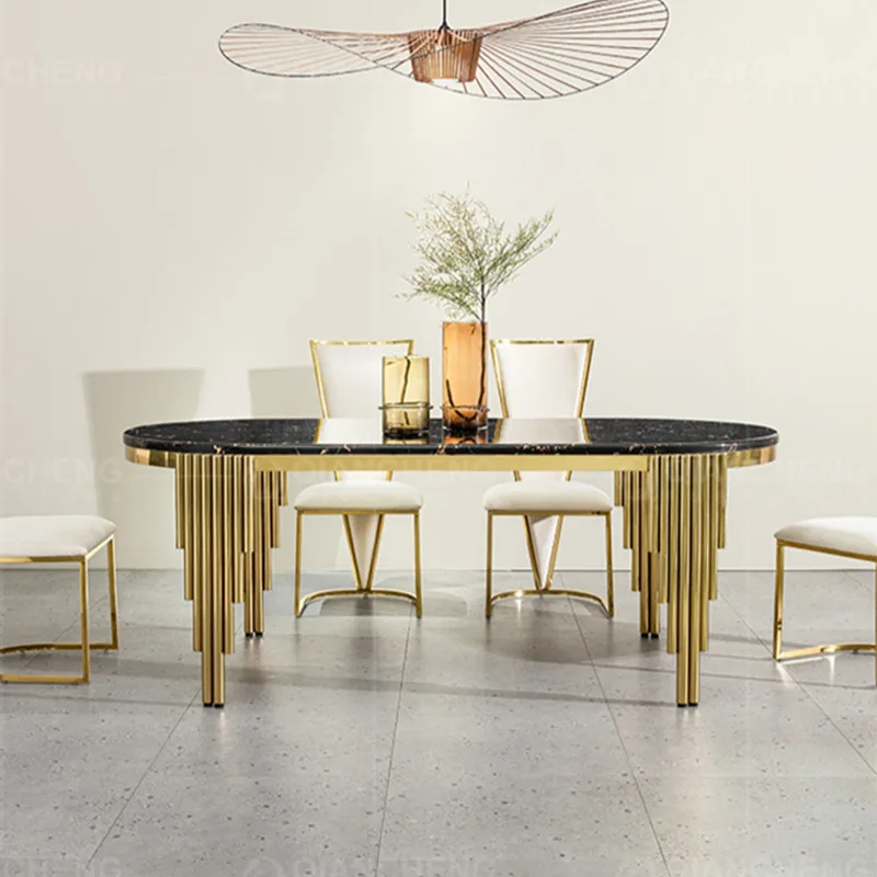 

Advanced Dining Table Modern Simple Home Designer Rock Slab Rectangular High-end Rice