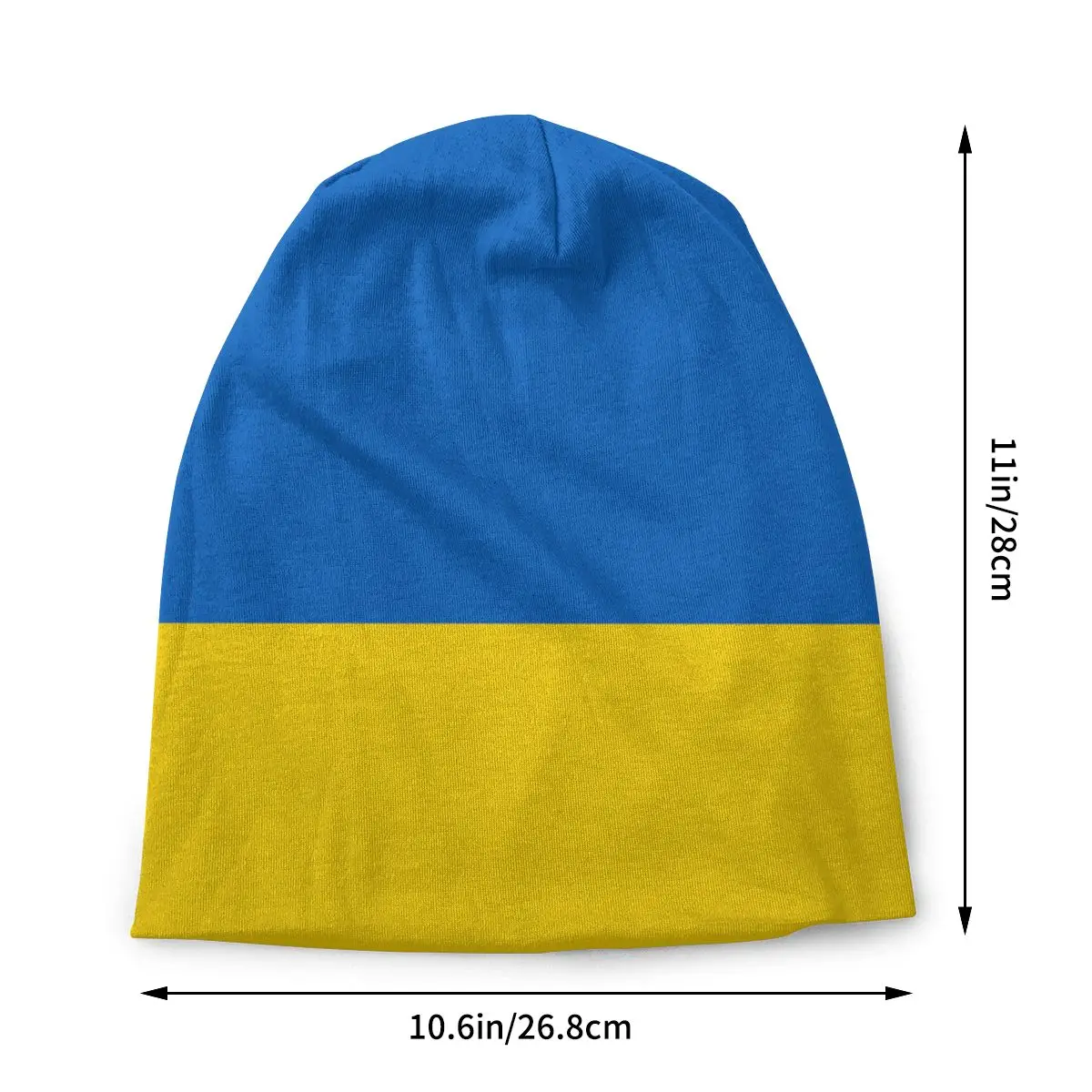 Flag Of Ukraine Ukrainian Skullies Beanies Hats Goth Unisex Outdoor Caps Warm Head Wrap Bonnet Knitting Hats