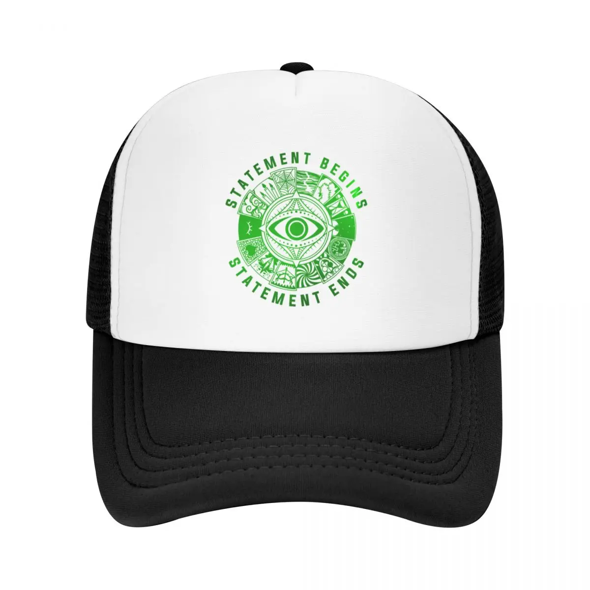Fears Wheel - Statement Begins Statement Ends Baseball Cap Rave fishing hat black Hats For Men Women's