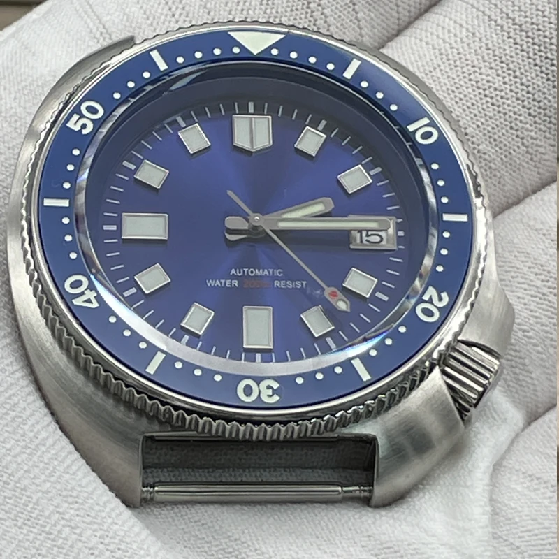 2023 New Luminous Green blue black Stainless steel Dial Bracelet 44MM Men NH35 Turtle Dive Watch with Ceramic Bezel