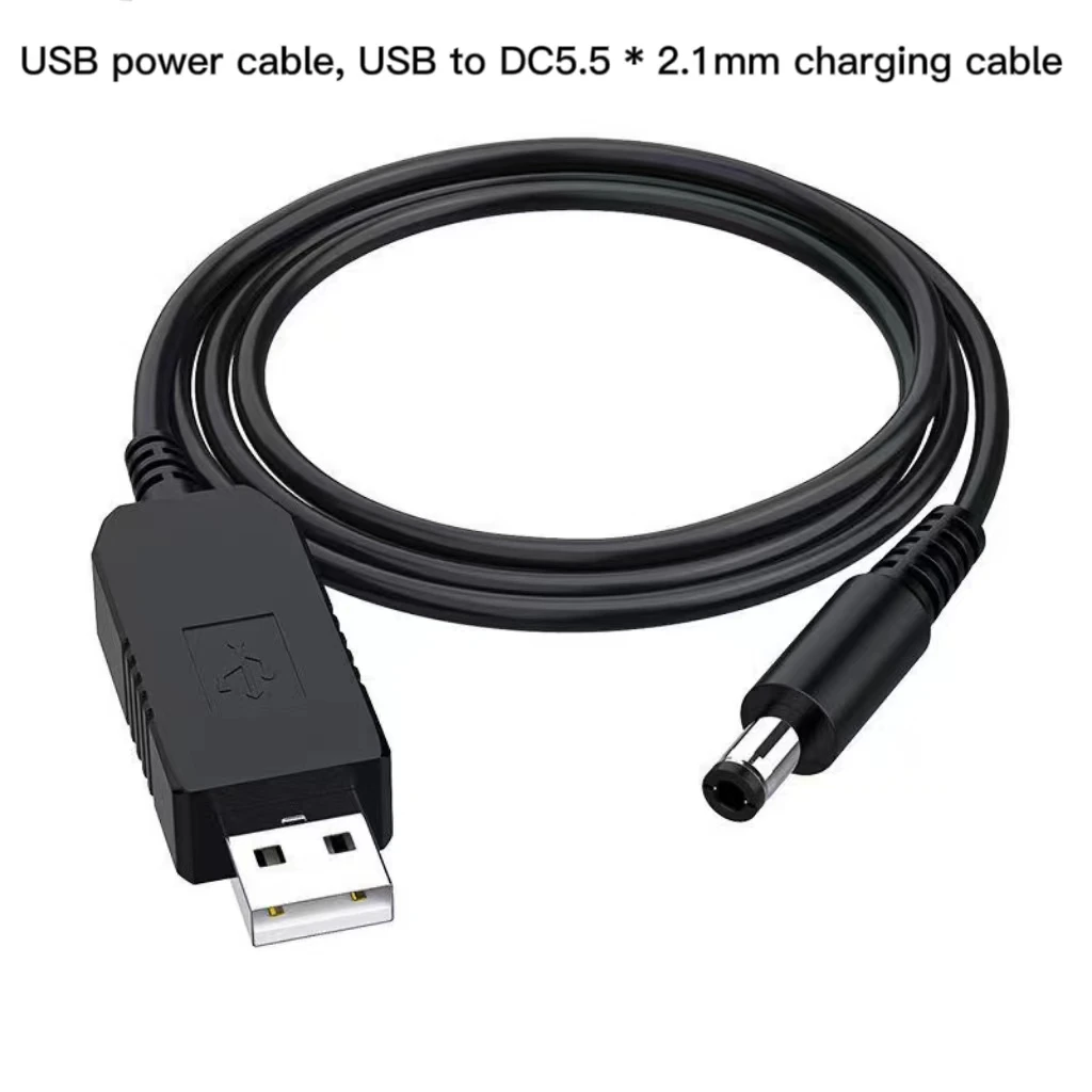 Step ettes Tech-Ligne d'alimentation USB, convertisseur USB, câble adaptateur, prise 2.1x5.5mm, DC 5V à DC 9V, 12V