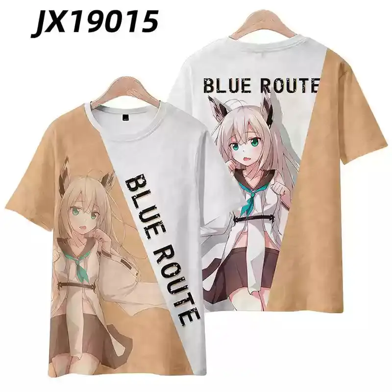 Popular Game Azur Lane T-shirt 3D Print Men/Women Anime t shirt Casual Harajuku O-Neck Short Sleeve Y2k Top Cartoon Tee Clothing