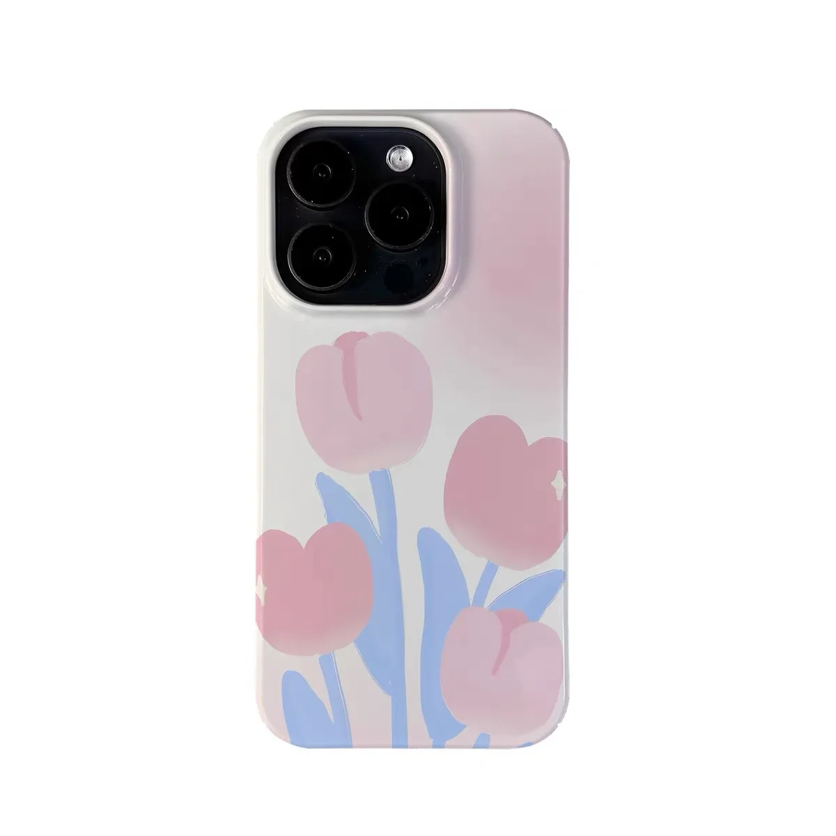 

Pink Tulip Perfume Color Painting Phone Case for IPHONE 17 Air 16E 15 PROMAX 14 Plus 13 12 MINI 11 16Plus XR Acrylic Phone Cover