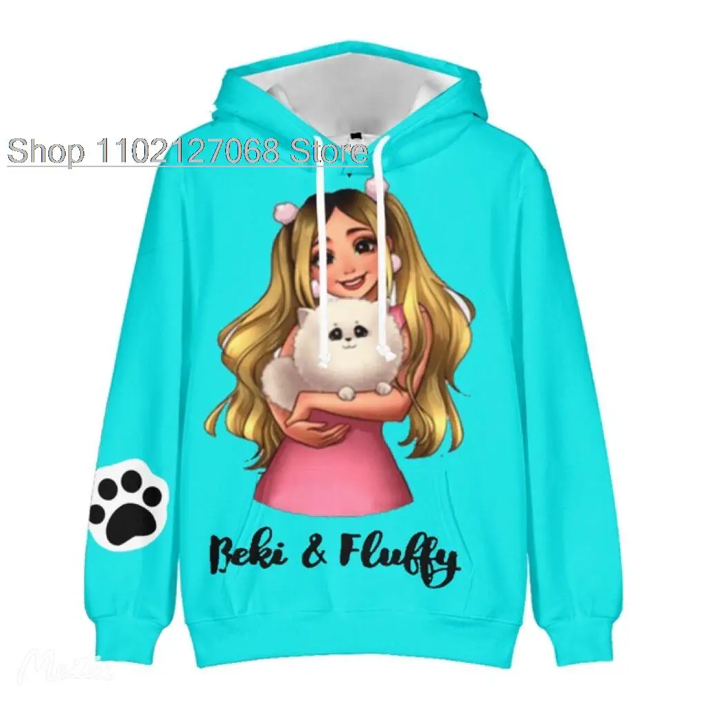 2022 Hot Rebekah Wings fans Merch Beki Fluffy 3D Hoodie Long Sleeve Women Men Hoodie Streetwear Kids Pullover