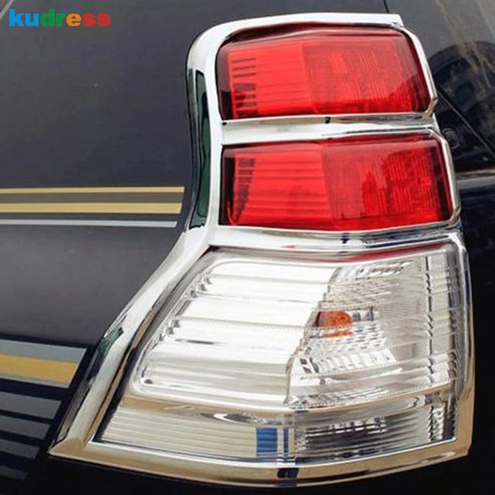 For Toyota Land Cruiser Prado J150 J 150 2010 2011 2012 2013 Chrome Rear Light Lamp Cover Trim Taillight Frame Car Accessories