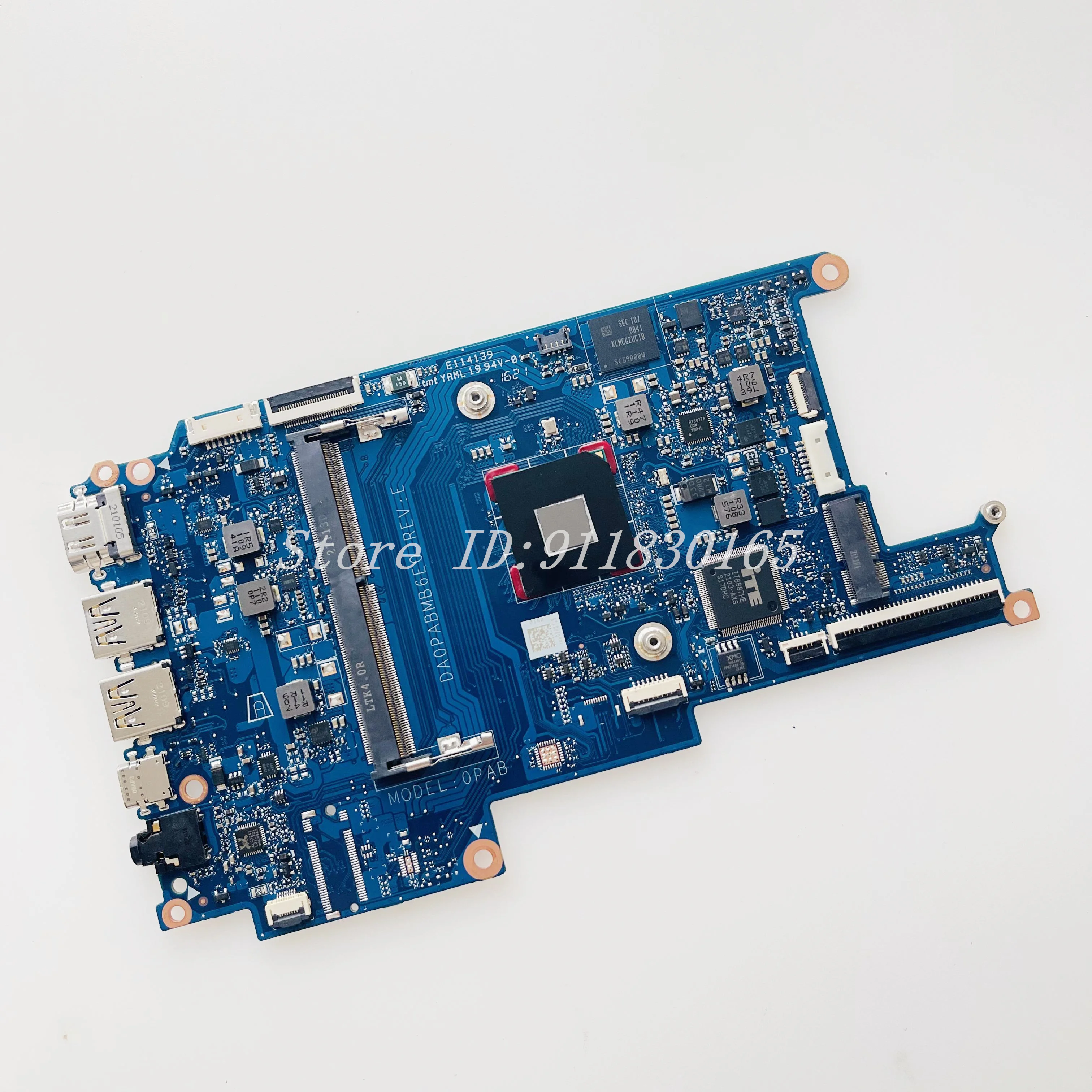 Imagem -04 - Placa-mãe Portátil para hp Da0pabmb6e0 Modelo: 0pab Mainboard para hp 14-dq 14s-dq N4000 N4020 Cpu Ddr4 L61950601 100 de Trabalho Não M.2