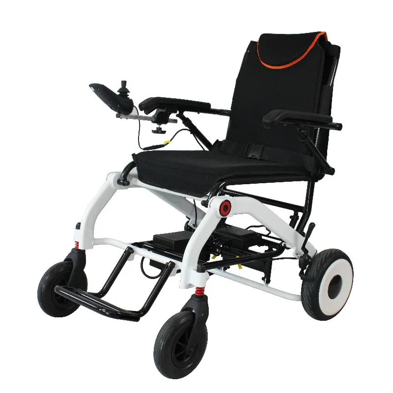 Elderly disabled folding 4-wheel electric chair lithium battery 5-speed turn on electromagnetic