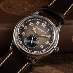 Hruodland F027 Dress Men's Watch Spphire Galss ST1701 Automatic Mechanical Movement 316L Stainless Steel 38mm Retro Wristwatch