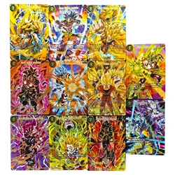 11Pcs/set Diy Dragon Ball Ultra Instinct Collection Card Refraction Color Flash Hot Stamping Super Saiyan Anime Cards Gift Toys