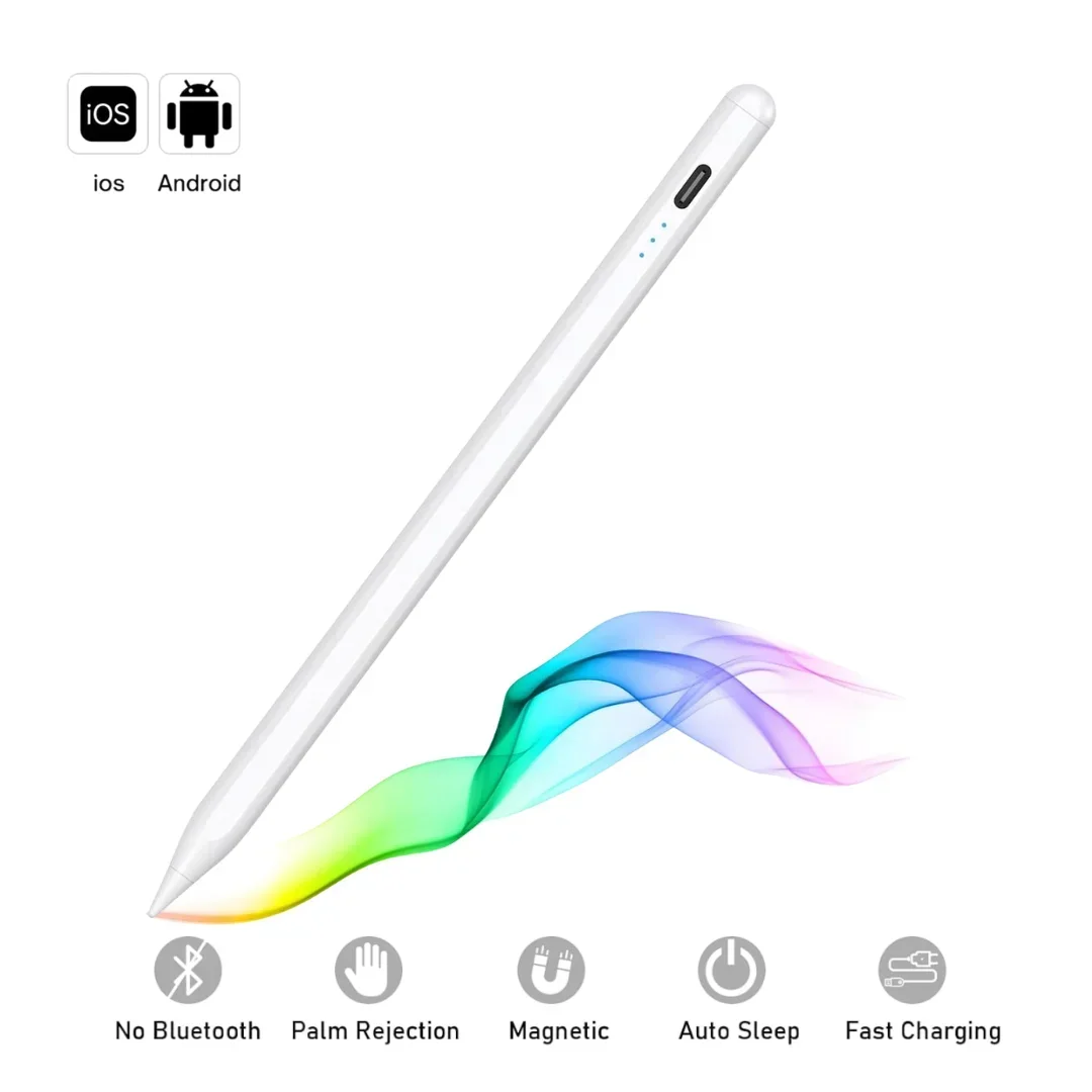 For Apple Pencil Stylus Pen iOS Tablet Touch Pen With Power Display for iPad 10 iPad Pro 11 1-4 Pro 12.9 3-6 air 3 4 5 mini 5 6