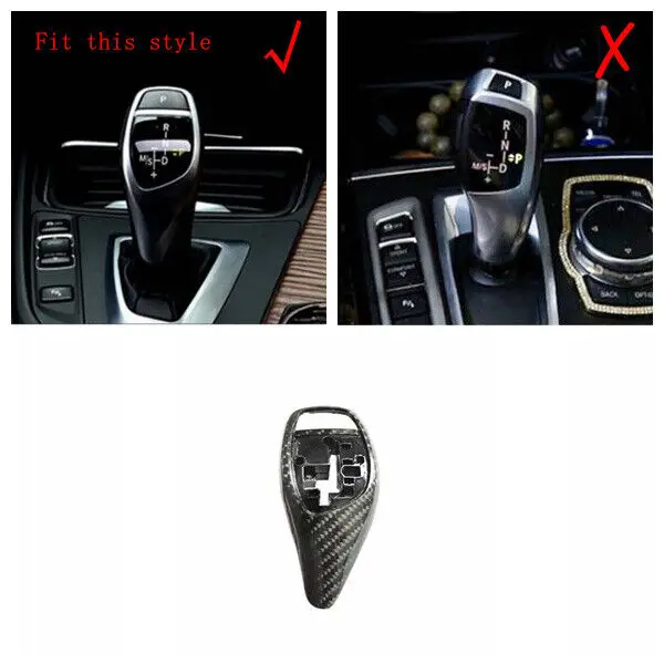 

WXZOS Carbon Fiber Gear Shift Knob Replacement Trim for BMW 2Series F22 F23 2014-2018