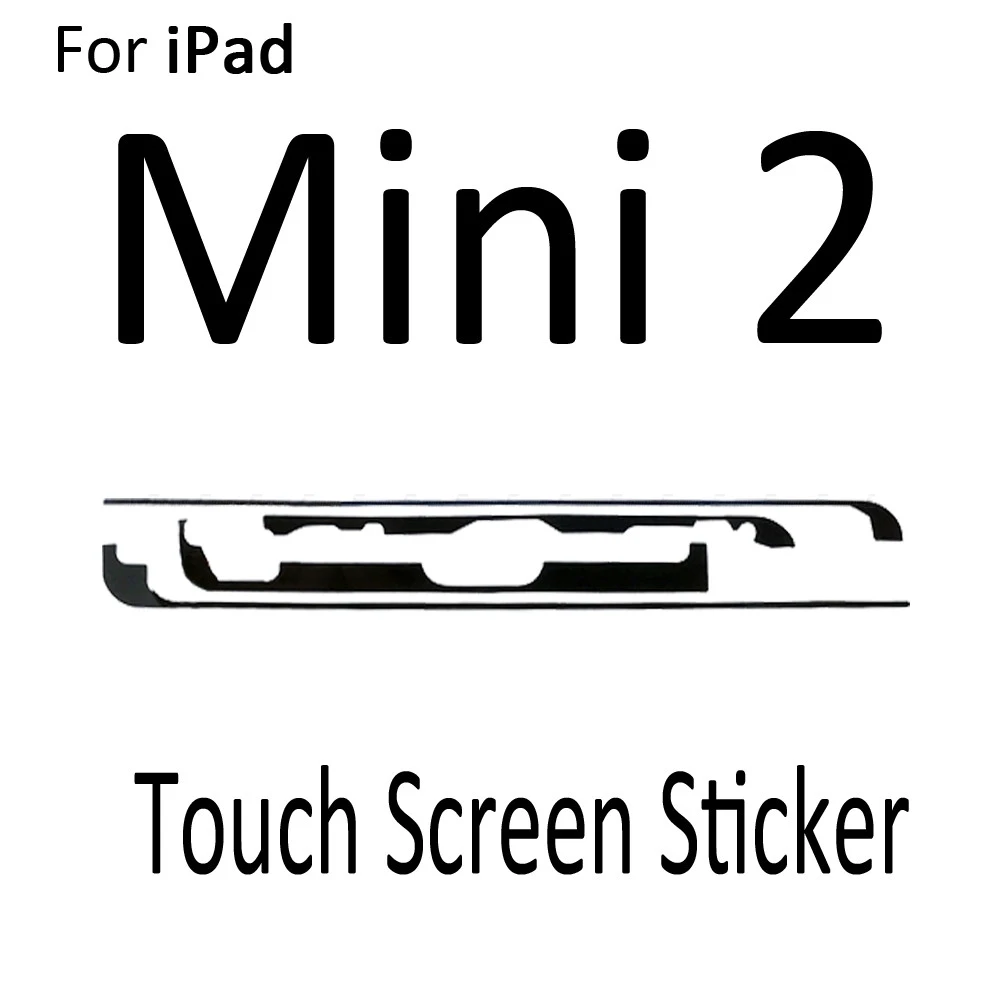 2 zestaw dla iPad 5 6 2017 2018 Air Mini 1 2 3 4 5 2020 2019 klej 3M klej taśmy taśma rama Bezel ekran dotykowy Digitizer