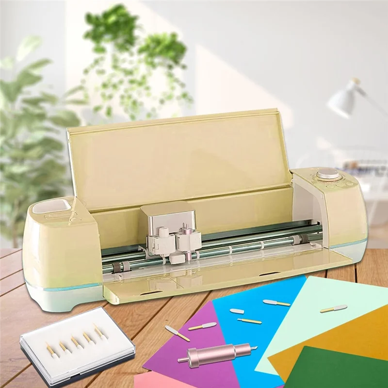 ABMS-11Pcs Premium Fine Point Blade With Housing,For Cricut Maker, Maker 3 With Housing For Cutting Film, Vinyl, Sticker
