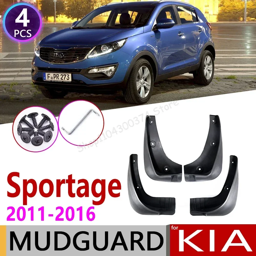 

Front Rear for KIA Sportage SL 2011~2016 4pcs Car Mudflap Fender Mud Guard Splash Flap Mudguards Accessories 2012 2013 2014 2015