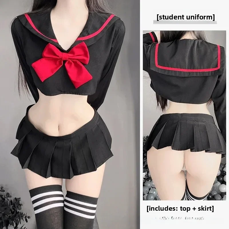 

Студенческая форма Campus Pure Desire, комплект искушения, милая сексуальная плиссированная юбка, женское нижнее белье, сексуальный комплект (не для общественных случаев)