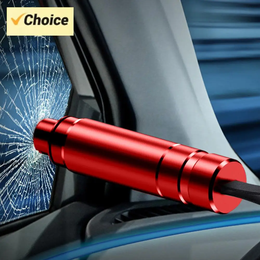 

4 шт., автомобильный безопасный молоток, износостойкий аварийный стеклобой, мини-выключатель из алюминиевого сплава для подводной экстренной ситуации