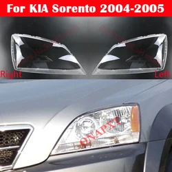 Front Car Headlamp Auto Light Case Transparent Lampshade Lamp Shell Headlight Lens Glass Cover For KIA Sorento 2004 2005