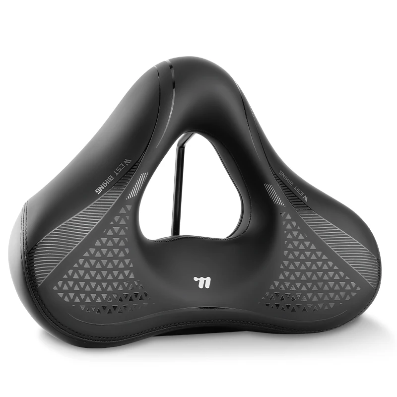 AliExpress West Biking WEST BIKING Widen&Thicken Bicycle Saddle Comfortable Shock-Absorbing Cushion Oversize MTB Road Bike Seat Saddle Soft E-Bike Seat