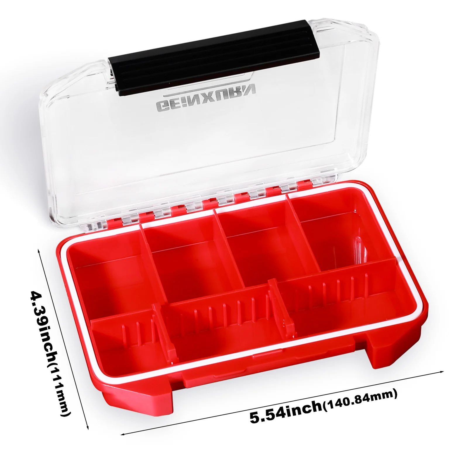 Geinxurn IPX4 Waterproof Small Storage Parts Organizer, Small Parts Case with Removable Dividers, Screwdriver Bit Set Box