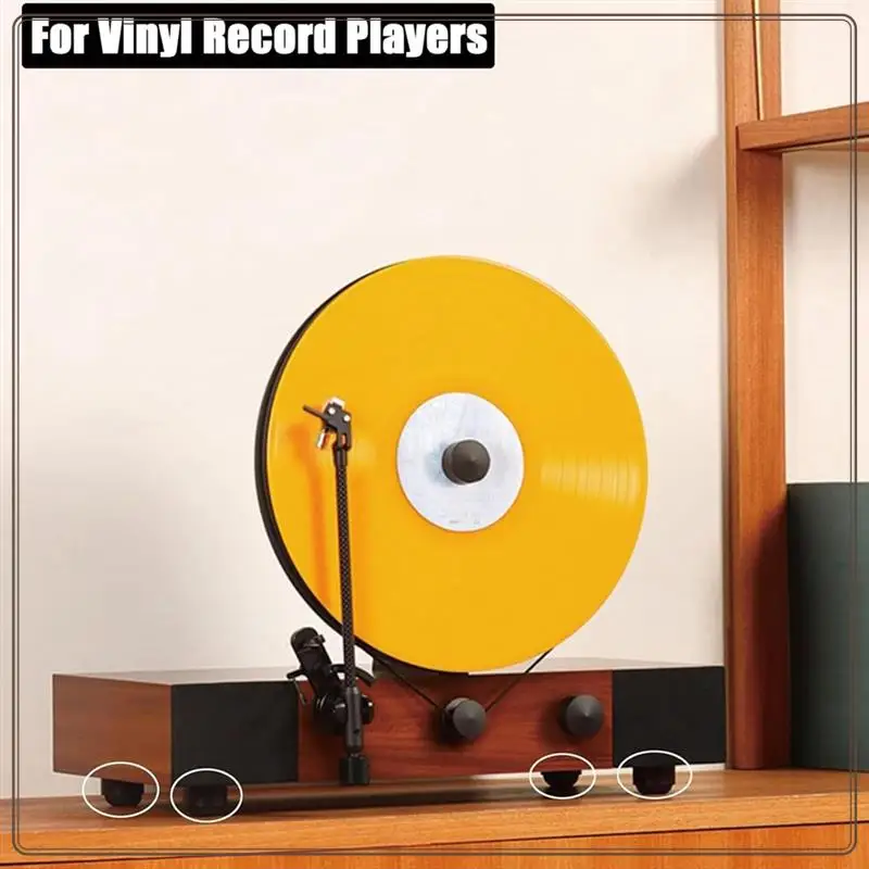 موثوقة - 4 عبوات من مصدات نصف الكرة من السيليكون مقاس 20 مم، وسادات عزل مكبر صوت غير قابلة للانزلاق لمكبر الصوت الصغير، 4 عبوات 20 مم Sil