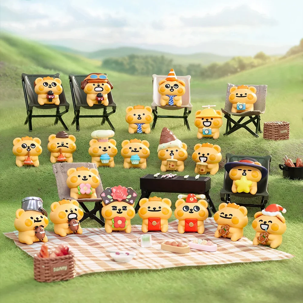 

Мини-медведь Is 'Bug' Here We Go Lazy Daily Life Series Мини-слепая коробка Милые украшения ручной работы Подарки-сюрпризы для девочек