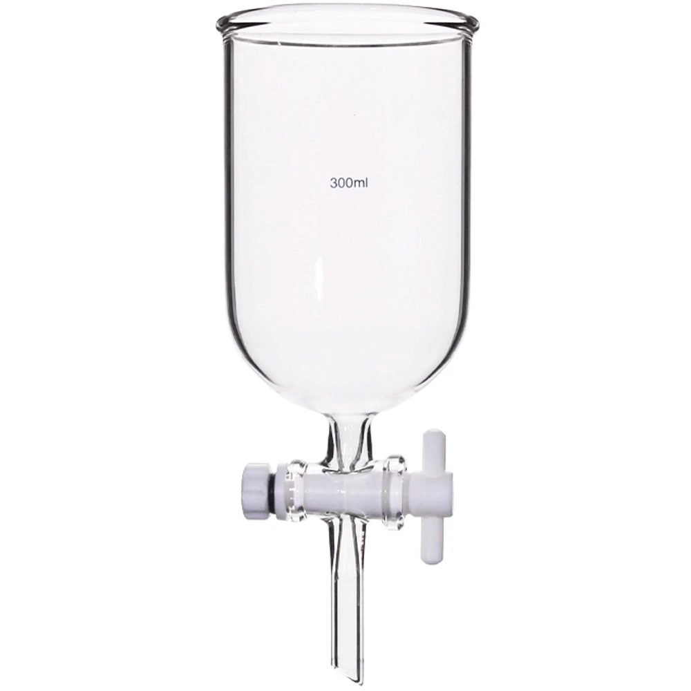 50 100 200 300 500 1000ml Boro Glass cylindrical Round Funnel Labrotary Glassware Chemical Experiment