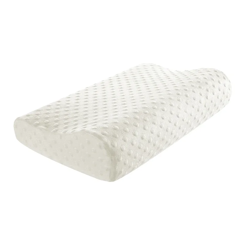 

Wave Pillow Natural Latex Pillow Soft Cover Head Support Comfortable Healthy Sleeping Latex Pillow