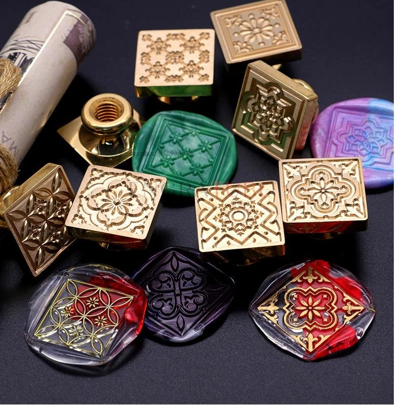 Retro Wax Seal Stamp European Pattern Curling Grass 29 Options For Envelopes Wedding Invitations Gift Packaging Scrapbooking
