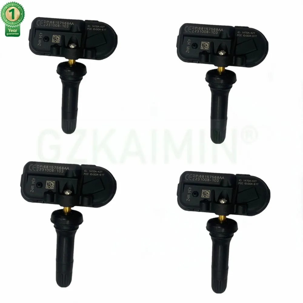 

4 PCS TPMS Tire Pressure Sensor OEM 68157568AA for Dodge R-am FOR J-eep C-herokee R-am 1500