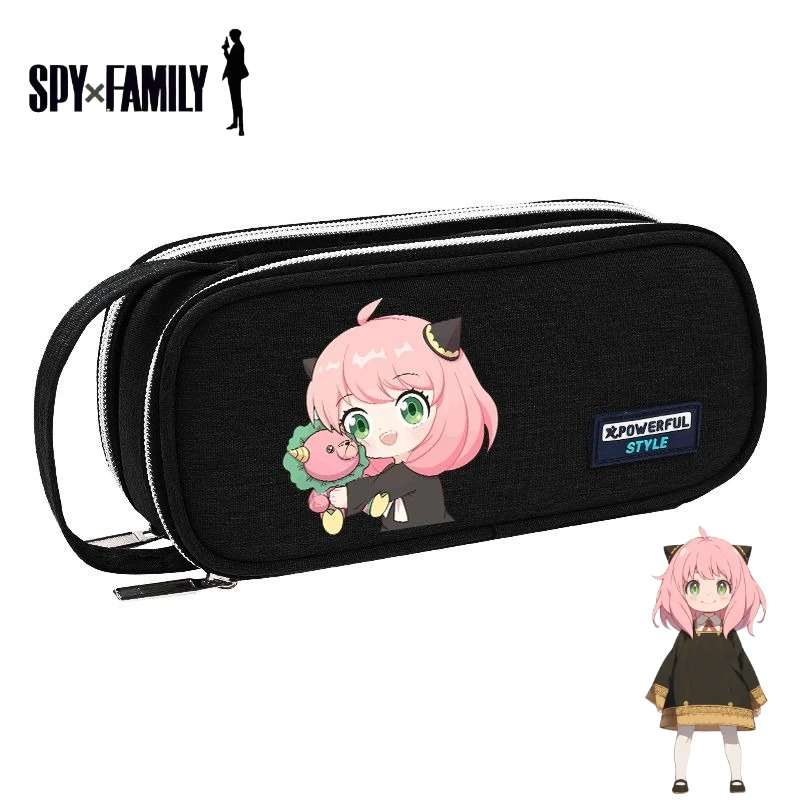 

SPY FAMILY Anya Forger Anime Cartoon Cute Student Pencil Case Creative Kawaii 2D Boys and Girls Stationery Storage Bag Gift
